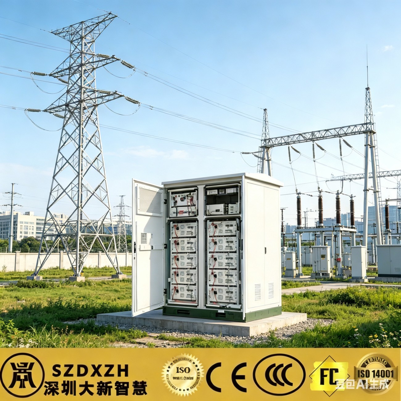 Daxin ODC-210909C2T Solar Battery Storage System | IP55 Weatherproof Outdoor Power Cabinet with Anti-Theft Lock - Image 6