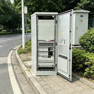 IP55 Outdoor Battery Cabinet for Solar System | Weatherproof Metal Telecom Enclosure with Cooling & Anti-Theft Design