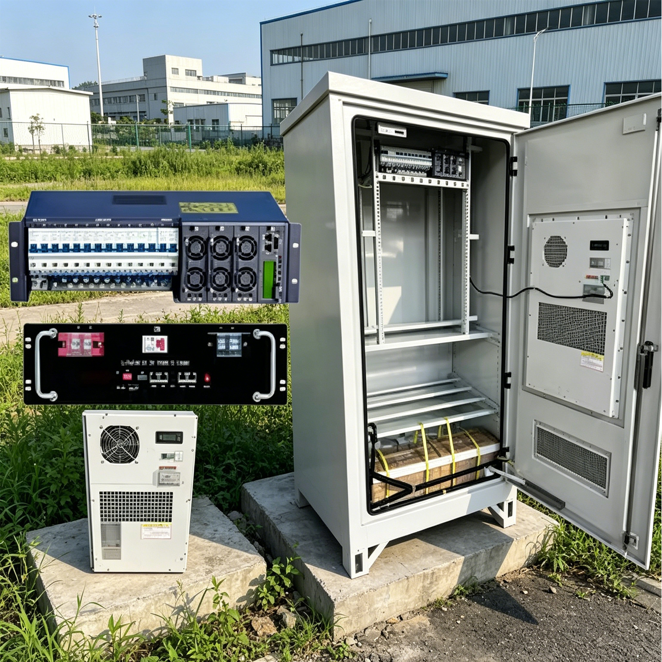 Custom IP55 Waterproof Outdoor Power Distribution Cabinet 19 Inch Rack 48V DC Telecom Network Power Supply Cabine - Image 5