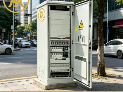 IP55 Weatherproof Free Standing Metal Communication Enclosure