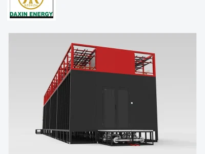 DAXIN prefabricated liquid cooling data center skid perspective