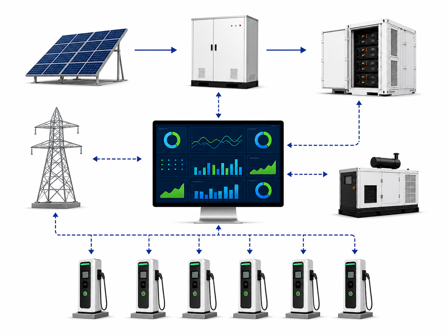 EV Charging and ESS System Architecture