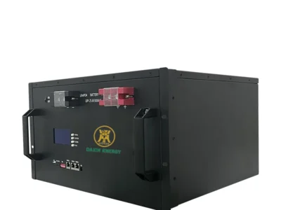 DAXIN 25.6V 300Ah LiFePO4 cabinet battery left-side view