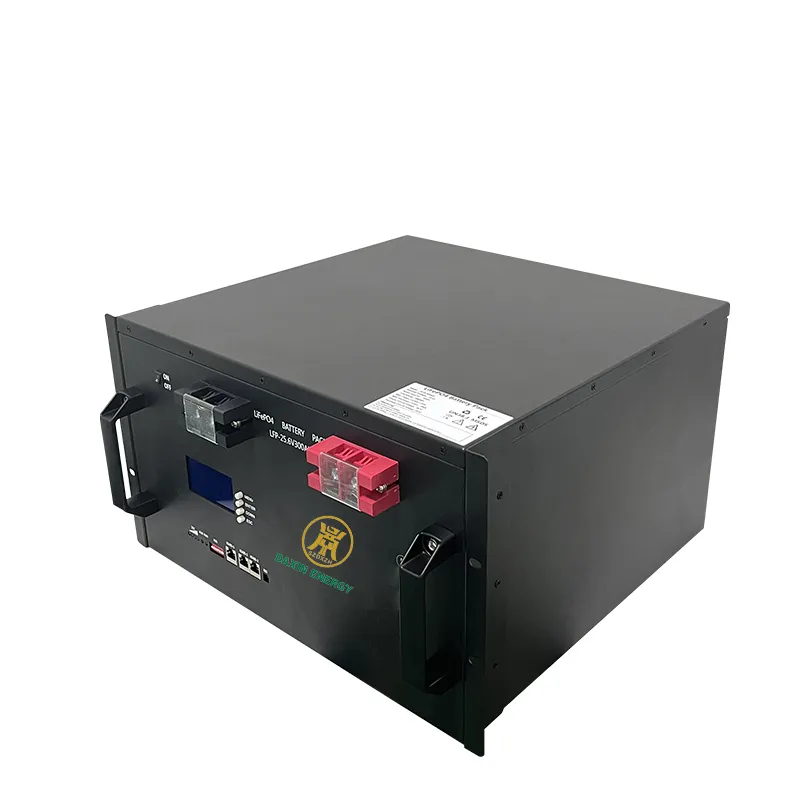 DAXIN 25.6V 300Ah LiFePO4 battery cabinet perspective view