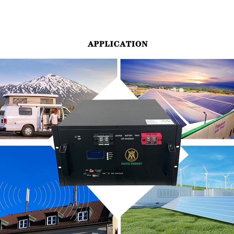 DAXIN 48V 200Ah LiFePO4 battery for RV solar and backup power