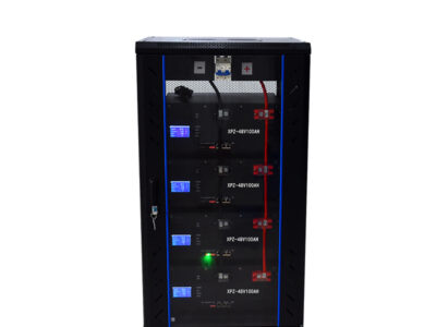 DAXIN 48V 400Ah modular LiFePO4 battery cabinet front view