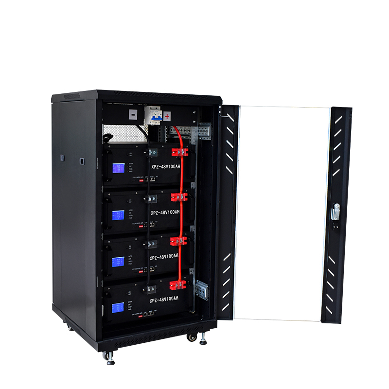 DAXIN 48V 400Ah LiFePO4 battery cabinet side structure