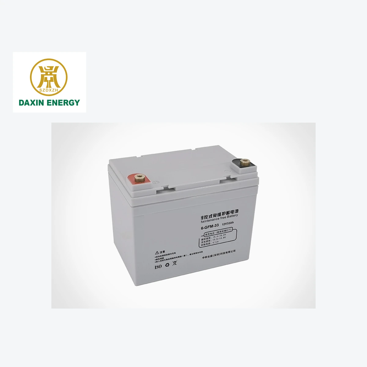 DAXIN 6-GFM-33 12V33AH UPS Backup Battery - product close-up