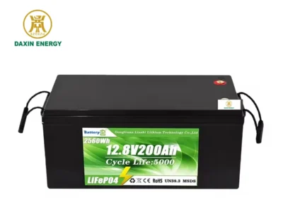 DAXIN 12.8V200AH LiFePO4 Lead-Acid Replacement Battery product view 1 with DAXIN ENERGY branding