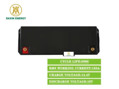 DAXIN 12.8V150Ah LiFePO4 Lead-Acid Replacement Battery product view 1 with DAXIN ENERGY branding