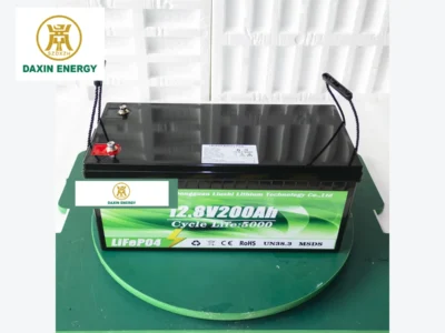 DAXIN 12.8V200Ah LiFePO4 Lead-Acid Replacement Battery product view 1 with DAXIN ENERGY branding