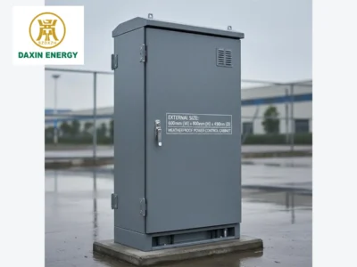 DAXIN 600×800×450mm Weatherproof Power Control Cabinet installed configuration