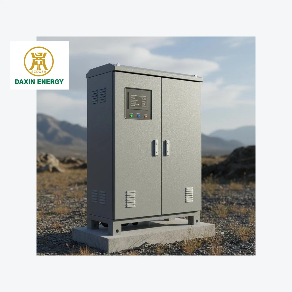 DAXIN Weather-Resistant Outdoor Electrical Enclosure with Monitoring installed configuration