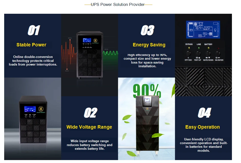 EX3C3 60kVA 在线式 UPS | 三相 UPS - 大信能源技术详情 2（大信能源提供）