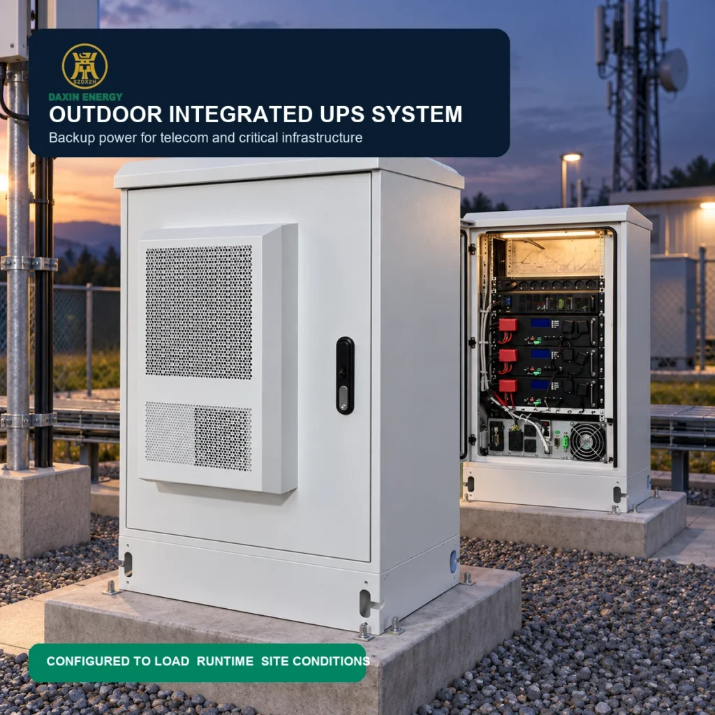 Outdoor Integrated UPS System Solution by DAXIN ENERGY